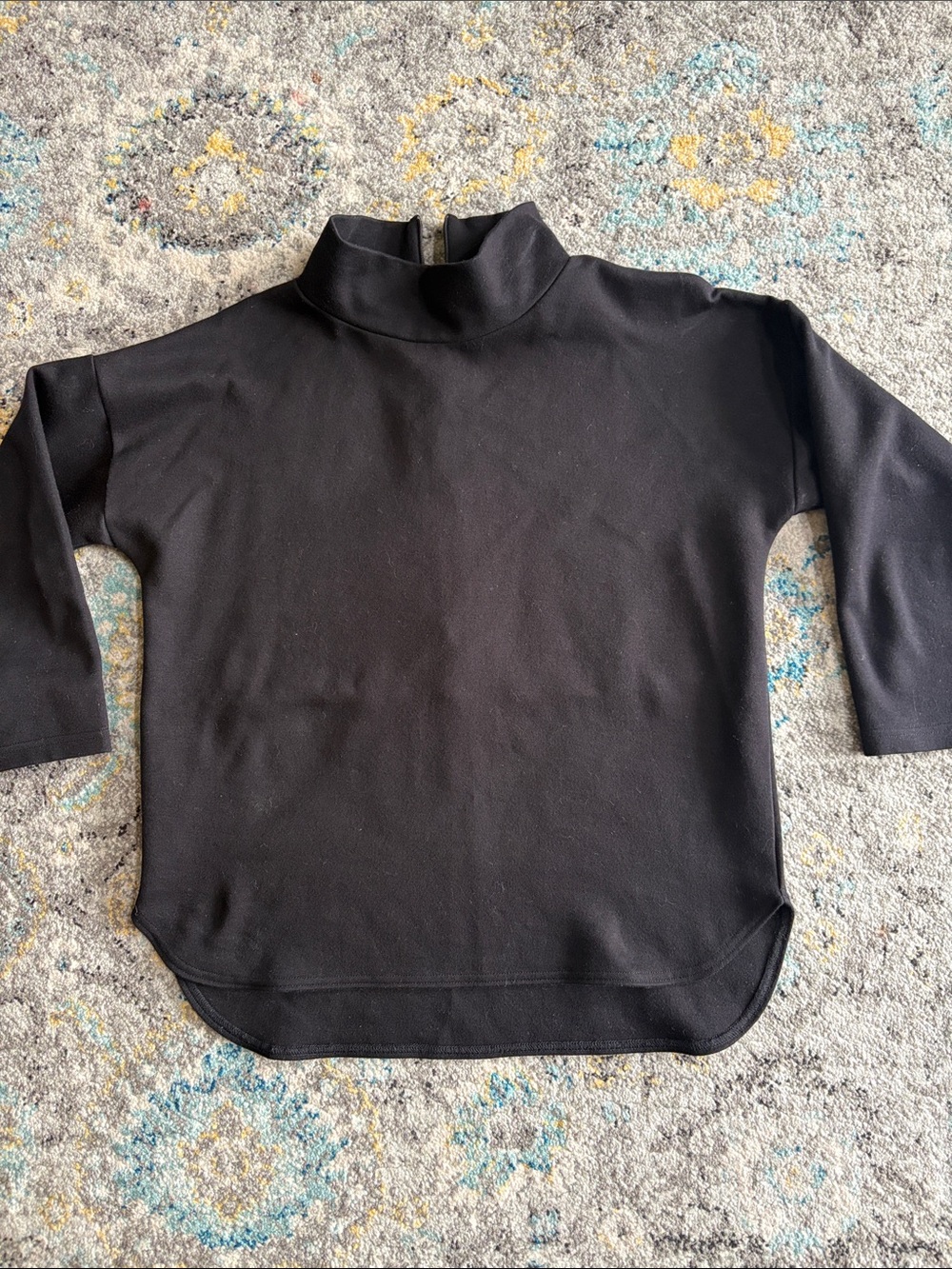 Madewell Black Mock Neck Pullover Sweater